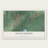Battle Ground, Indiana map print, the full design