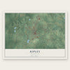 Ripley, Mississippi map print, the full design