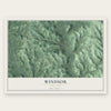 Windsor, New York map print, the full design