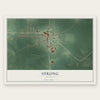 Strong, Arkansas map print, the full design