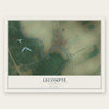 Lecompte, Louisiana map print, the full design