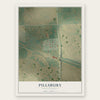 Pillsbury, North Dakota map print, the full design