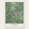 Palestine, Texas map print, the full design