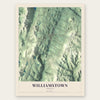 Williamstown, Vermont map print, the full design