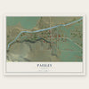 Paisley, Oregon map print, the full design