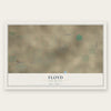 Floyd, New Mexico map print, the full design