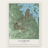 La Vergne, Tennessee map print, the full design