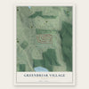 Greenbriar Village, Georgia map print, the full design