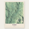 Burke, Vermont map print, the full design