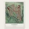 Hampden, Maryland map print, the full design
