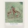 Elliot Park, Minnesota map print, the full design