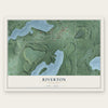 Riverton, Minnesota map print, the full design