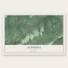 Altoona, Alabama map print, the full design