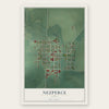 Nezperce, Idaho map print, the full design