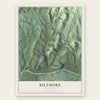 Biltmore, Tennessee map print, the full design