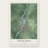 Little Falls, Minnesota map print, the full design
