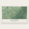 Rock Creek, Minnesota map print, the full design