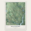 Rollinsford, New Hampshire map print, the full design