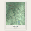 Attica, New York map print, the full design