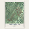 Grayson Valley, Alabama map print, the full design
