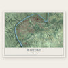 Radford, Virginia map print, the full design