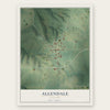 Allendale, Missouri map print, the full design