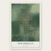 New Douglas, Illinois map print, the full design