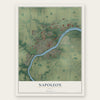 Napoleon, Ohio map print, the full design