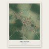Trenton, Kentucky map print, the full design