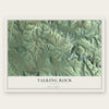 Talking Rock, Georgia map print, the full design