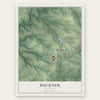 Buckner, Kentucky map print, the full design