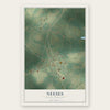 Neeses, South Carolina map print, the full design