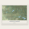 Annetta South, Texas map print, the full design