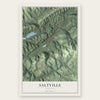 Saltville, Virginia map print, the full design