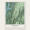 Hardwick, Massachusetts map print, the full design