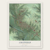 Chatfield, Minnesota map print, the full design
