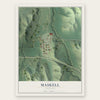 Maskell, Nebraska map print, the full design