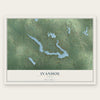 Ivanhoe, Texas map print, the full design