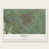 Fruita, Colorado map print, the full design