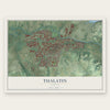 Tualatin, Oregon map print, the full design