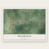 Millerville, Minnesota map print, the full design