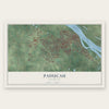 Paducah, Kentucky map print, the full design
