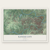 Kansas City, Kansas map print, the full design