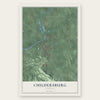 Childersburg, Alabama map print, the full design