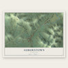 Auburntown, Tennessee map print, the full design