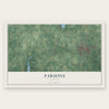 Parsons, Kansas map print, the full design