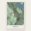Tukwila, Washington map print, the full design
