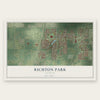 Richton Park, Illinois map print, the full design