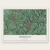 Morehead, Kentucky map print, the full design