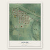Dover, Minnesota map print, the full design